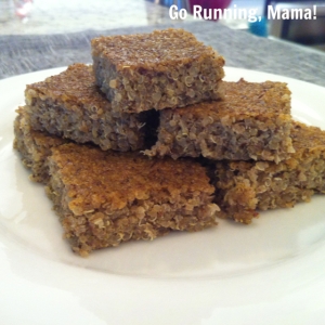 Go Running, Mama!- Cinnamon Quinoa Lunchbox Bars; clean, healthy snack or breakfast on the go