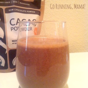 Go Running, Mama!: Almond Cacao Smoothie- dairy and soy free