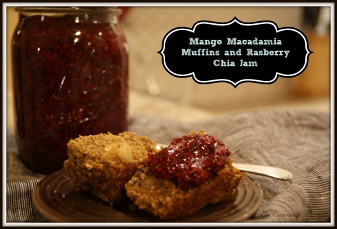 Mango Macadamia Recovery Muffins with Raspberry Chia Jam- Go Running, Mama!