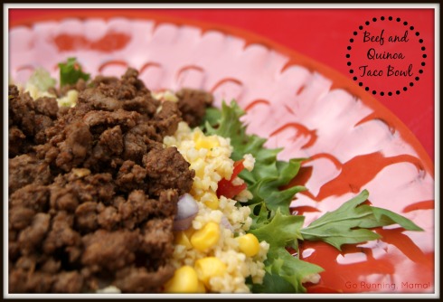 Beef and Quinoa Taco Bowl- Perfect for endurance athletes!
